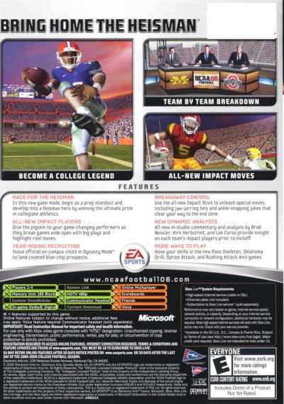 NCAA Football 06 (USA)